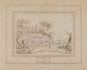 Cottages de la nature (avec le cottage à gauche) - John Burton