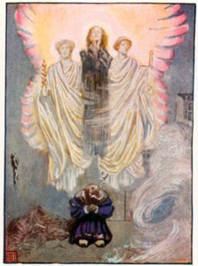 Faust de Gounod, acte V scène i (lithographie couleur)