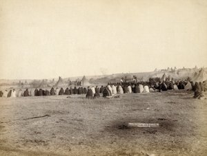 Conseil indien dans un camp hostile, 1891