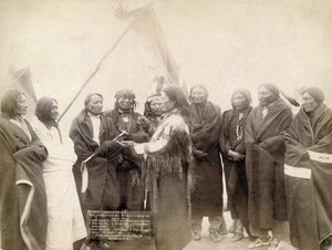 Chefs indiens à Deadwood, Dakota du Sud, 1891
