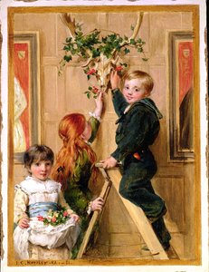Décoration avec du houx, 1881 - John Callcott Horsley