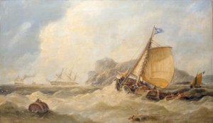 Matin après une tempête au large de la côte du Yorkshire - John Callow