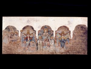 Étude des peintures murales à la salle capitulaire - John Carter