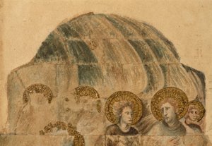 Étude des peintures murales à la salle capitulaire - John Carter