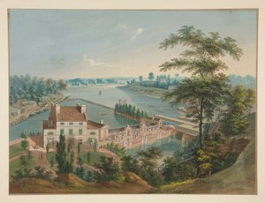 Travaux hydrauliques dans Fairmount Park, Philadelphie - John Caspar Wild