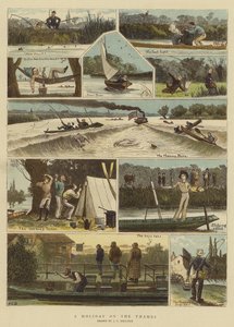 Vacances sur la Tamise - John Charles (after) Dollman