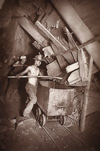 Un moulin au 412, mine de Dolcoath, illustration de 