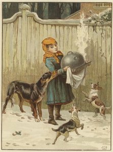 Le dîner de Noël en danger - John Charles Dollman