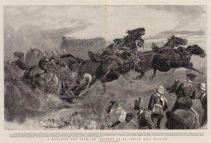 Une équipe de canons en fuite, un incident dans une station de montagne indienne - John Charlton