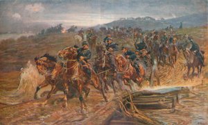 Artillerie française traversant la rivière Aisne, septembre 1914, 1915 - John Charlton