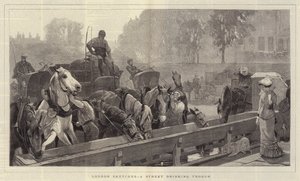 Croquis de Londres, un abreuvoir de rue