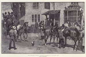La saison des diligences, changement de chevaux à une auberge de bord de route