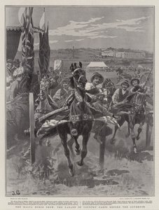 Le spectacle équestre de Malte, le défilé des charrettes de campagne devant le gouverneur - John Charlton