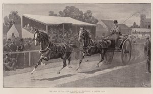 La vente des chevaux du roi à Wolferton, une paire en tandem