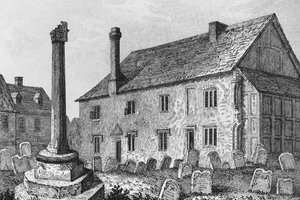 École de grammaire à Dorchester, Oxfordshire - John Chessell Buckler