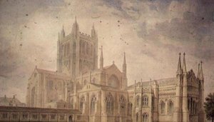 Cathédrale de Hereford - John Chessell Buckler