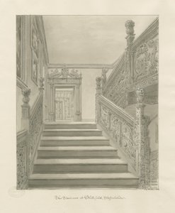 Intérieur de Blithfield Hall - John Chessell Buckler