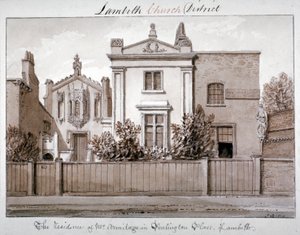 Résidence de M. Armitage à Penlington Place, Lambeth, Londres