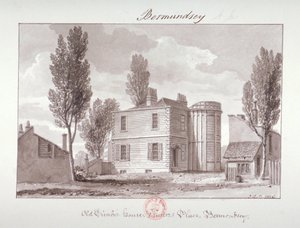 Ancienne maison des imprimeurs, Printers Place, Bermondsey, Londres - John Chessell Buckler