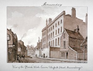 Maison de travail paroissiale, Tanner Street, Bermondsey, Londres, 1828