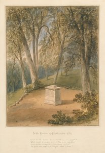 Somerset - Jardin de la villa de Batheaston, 1827 - John Chessell Buckler
