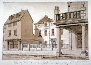 Le presbytère, St Mary Magdalen, Bermondsey, Londres, 1828 - John Chessell Buckler