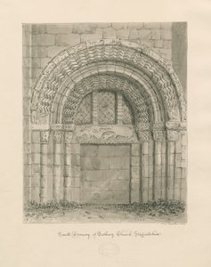 Église prieurale de Tutbury - Portail sud - John Chessell Buckler