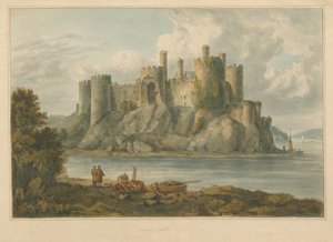 Pays de Galles - Carnarvonshire - Château de Conway, 1810 - John Chessell Buckler