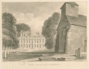 Église et maison de Whitmore - John Chessell Buckler