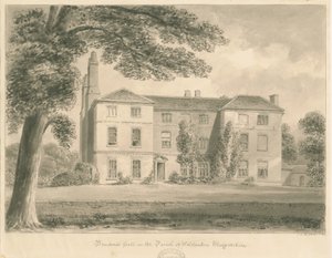 Wolstanton - Bradwell Hall : dessin sépia
