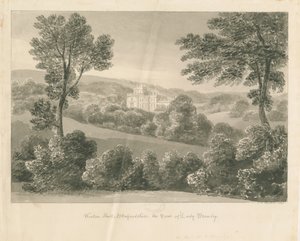 Wootton Lodge : dessin sépia, 1841 - John Chessell Buckler