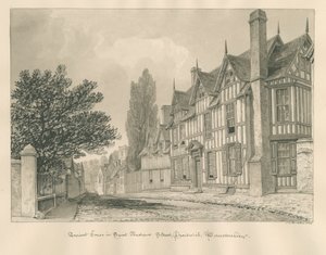 Worcestershire - Droitwich - Maison ancienne de la rue Saint-André - John Chessell Buckler