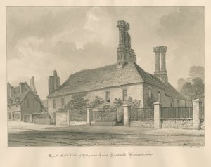 Worcestershire - Droitwich - Cour de Staynors, 1833 - John Chessell Buckler