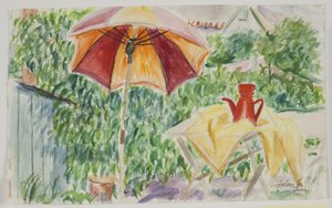 Parasol de soleil dans le jardin - John Christensen