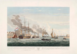 Navires marchands néerlandais quittant Portsmouth, 2 juin - John Christian (after) Schetky