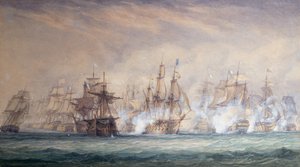 La Bataille des Saintes - John Christian Schetky