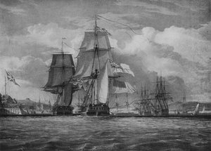 Le Shannon et le Chesapeake, vers 1814 - John Christian Schetky