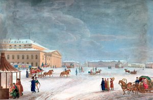 Place et le Grand Théâtre à Saint-Pétersbourg, 1817 - John Clark
