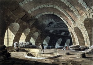 La bourse de commerce à Paris, gravure, début du 19e siècle - John Claude (after) Nattes