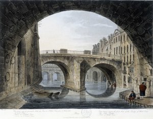 Paris, le Pont au Change - dessin de Mats, vers 1810, ville de Paris - John Claude Nattes