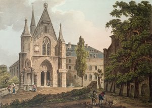 Le Collège de Navarre à Paris, gravé par I. Hill, 1809