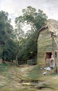 Une ferme du Surrey - John Clayton Adams