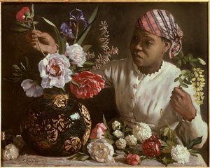 La négresse aux pivoines - John Clayton Adams