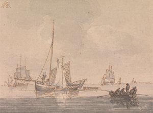 Navires par temps calme - John Cleveley the Younger