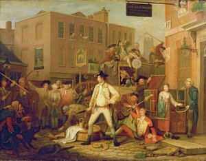 Scène dans une rue de Londres