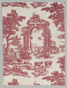 Coton imprimé sur plaque de cuivre, 1765 - John Collins