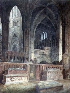 Intérieur de la chapelle St. Edmund, Abbaye de Westminster, 19ème siècle - John Coney