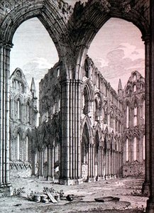 Abbaye de Whitby, Yorkshire, illustration de 