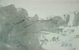 Une carrière pour meules dans le Derbyshire, 1801 - John Constable