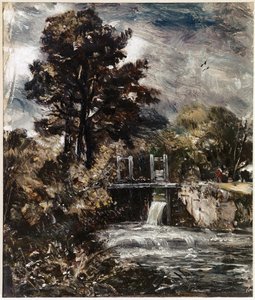 Une écluse, peut-être sur la Stour - John Constable